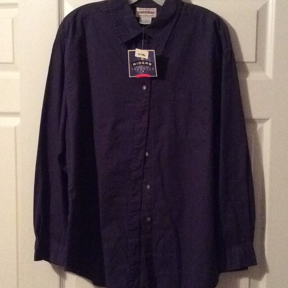 Riders by Lee Other - Navy long sleeve button down shirt, nwt, L